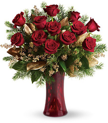 A Christmas Dozen from Visser's Florist and Greenhouses in Anaheim, CA